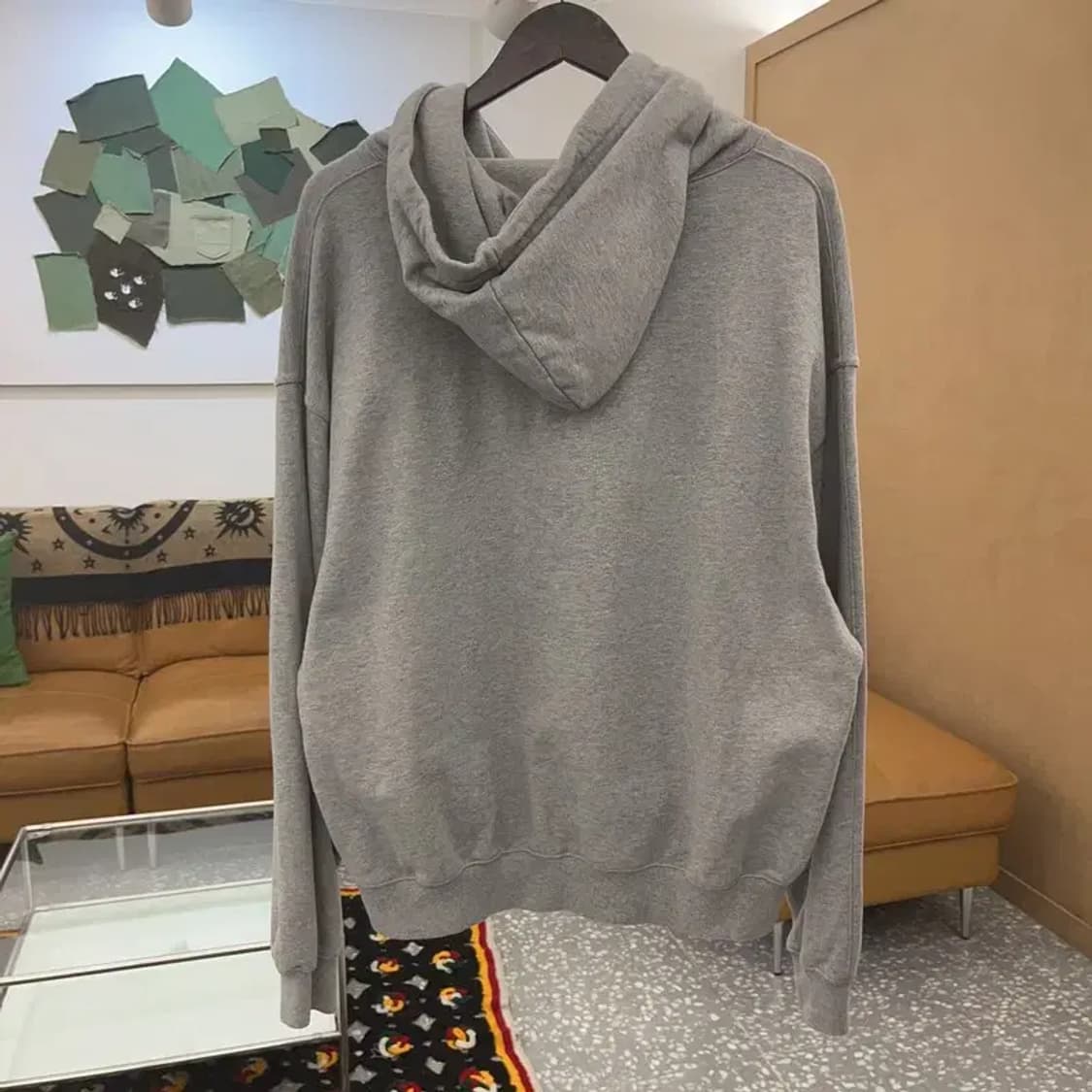 러드 모던캐주얼 빈티지 무지 후드티 S C08250 상품이미지4