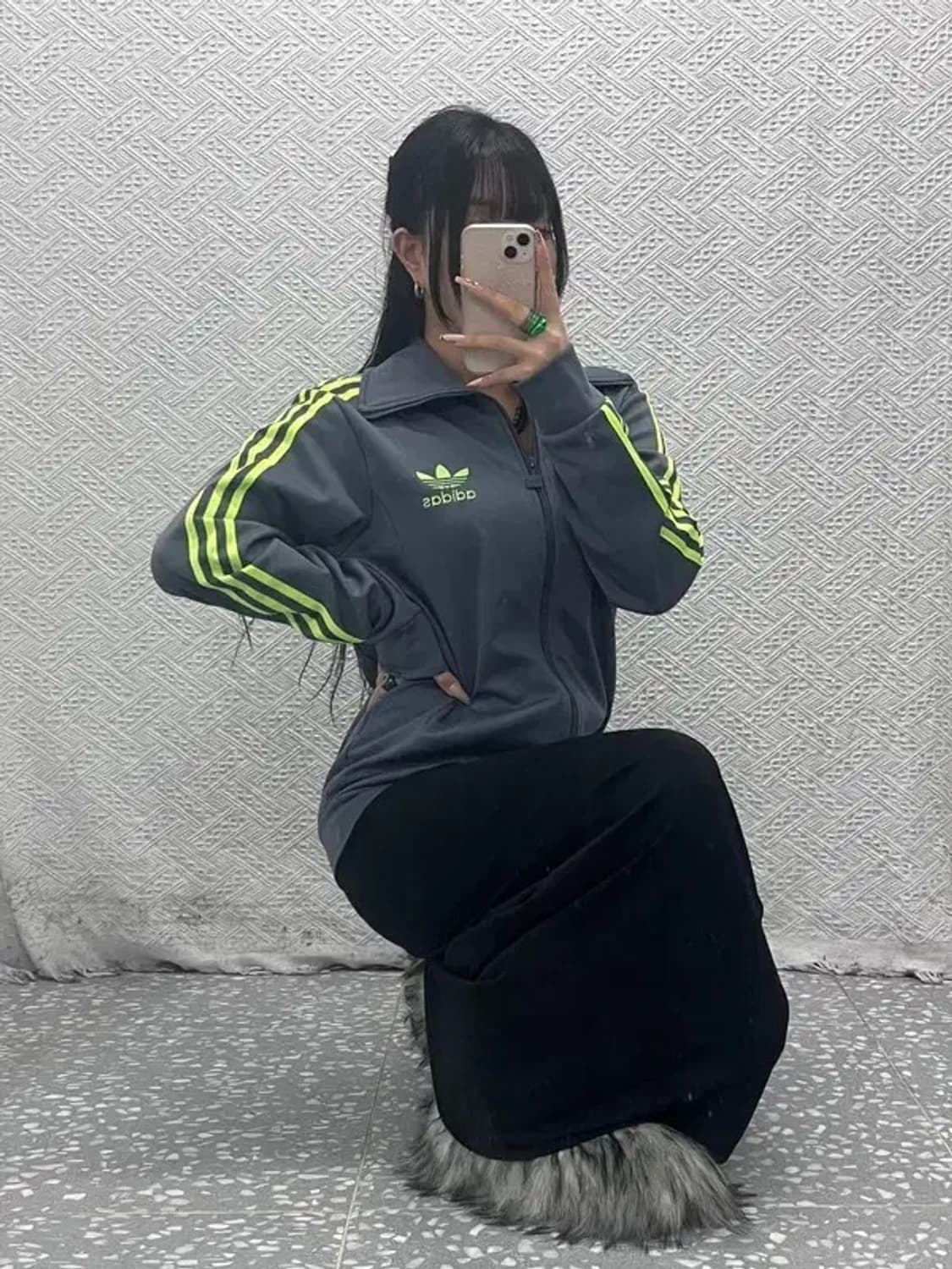 아디다스 유로파 네온그레이 져지 집업 105 C08247 상품이미지2