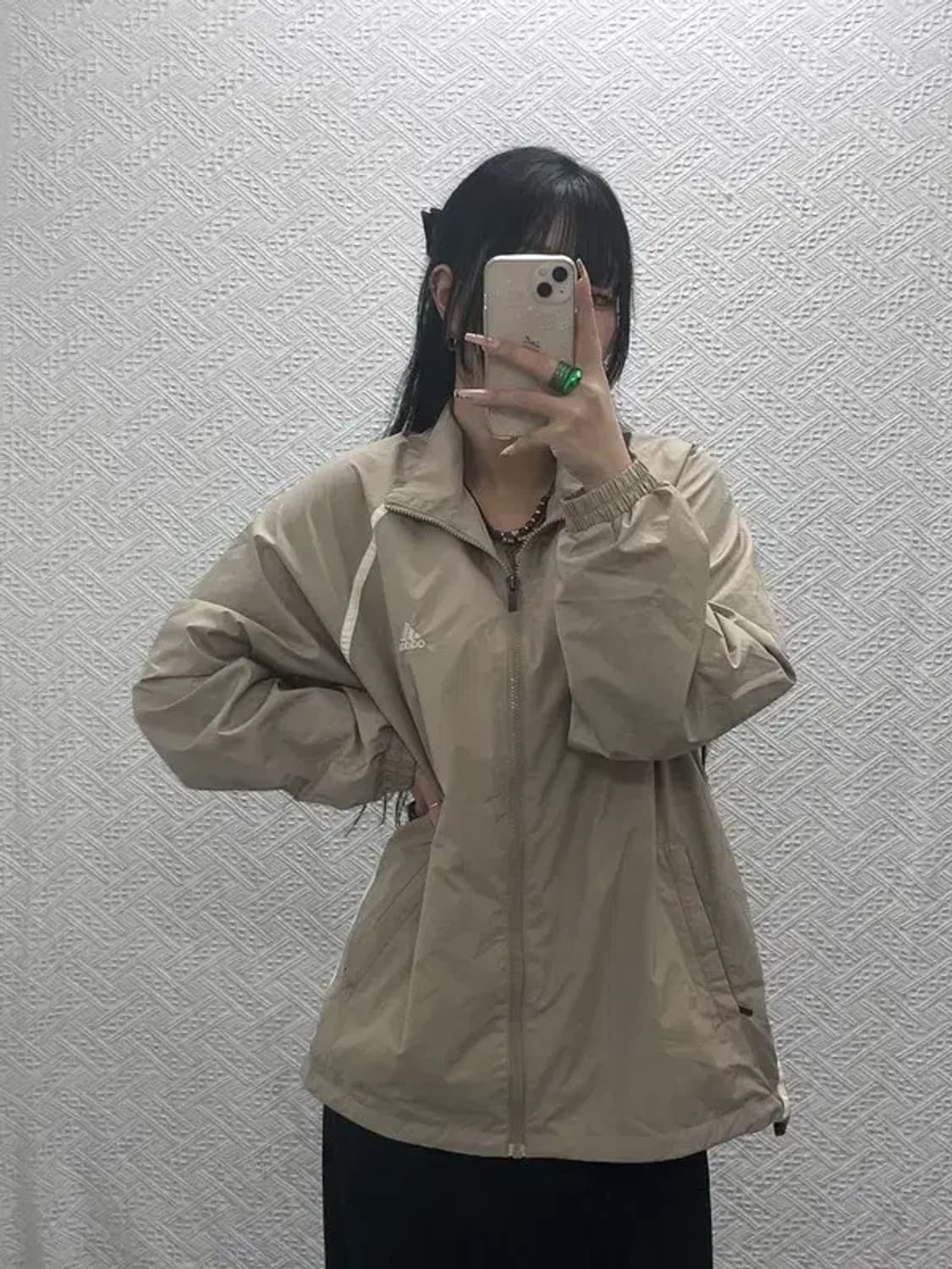 아디다스 올드스쿨 라인배색 바람막이 자켓 95 C08256 상품이미지1