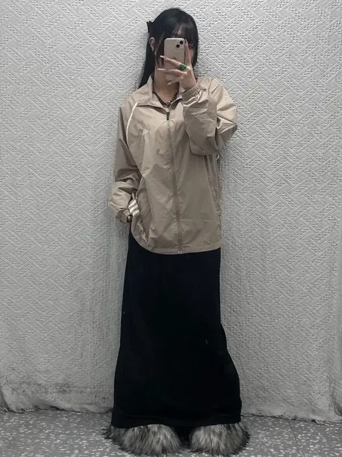 아디다스 올드스쿨 라인배색 바람막이 자켓 95 C08256 상품이미지2