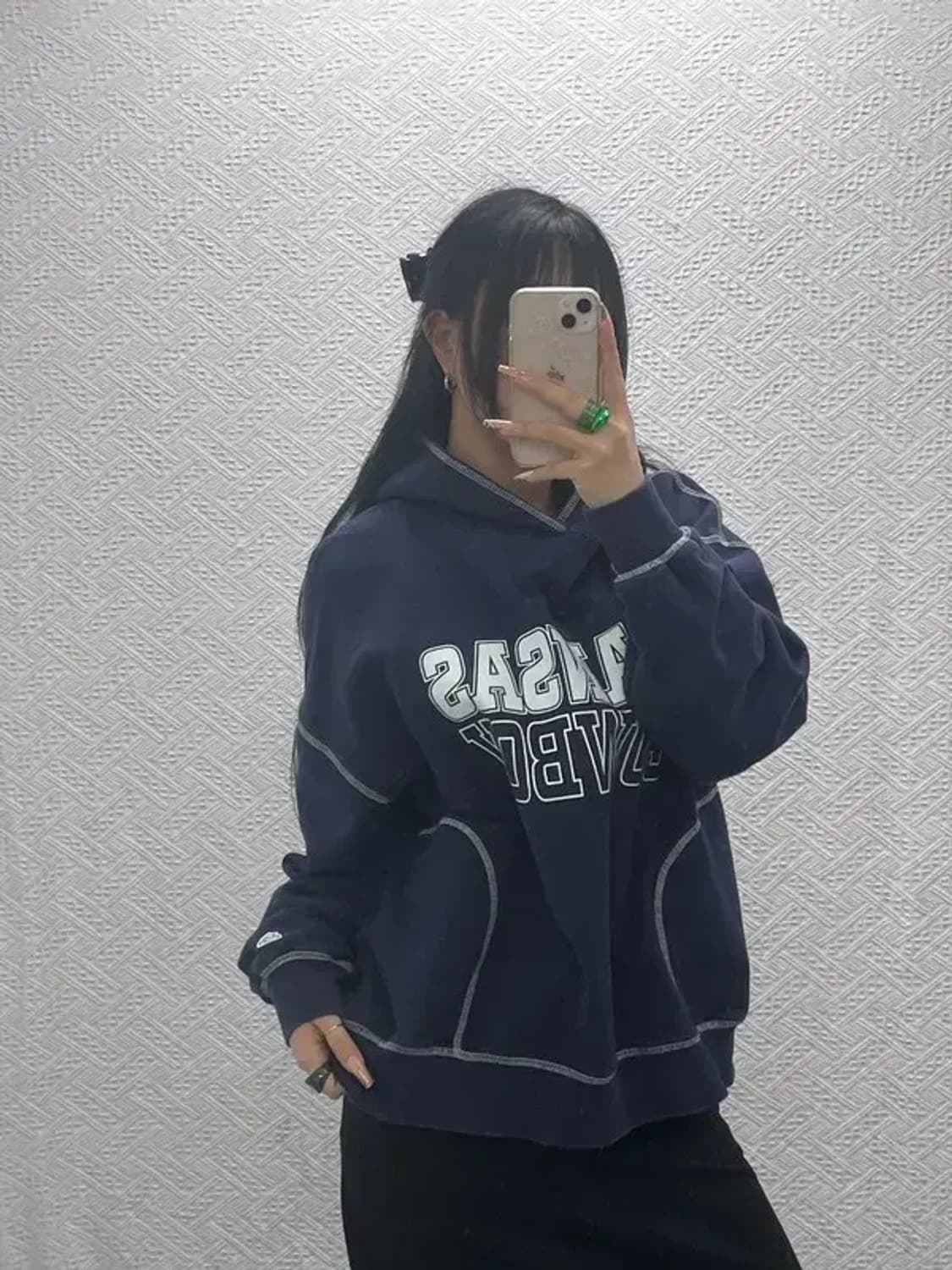 LEE 탑스티치 컨트리 캔자스 타이포 후드티 L C08251 상품이미지2