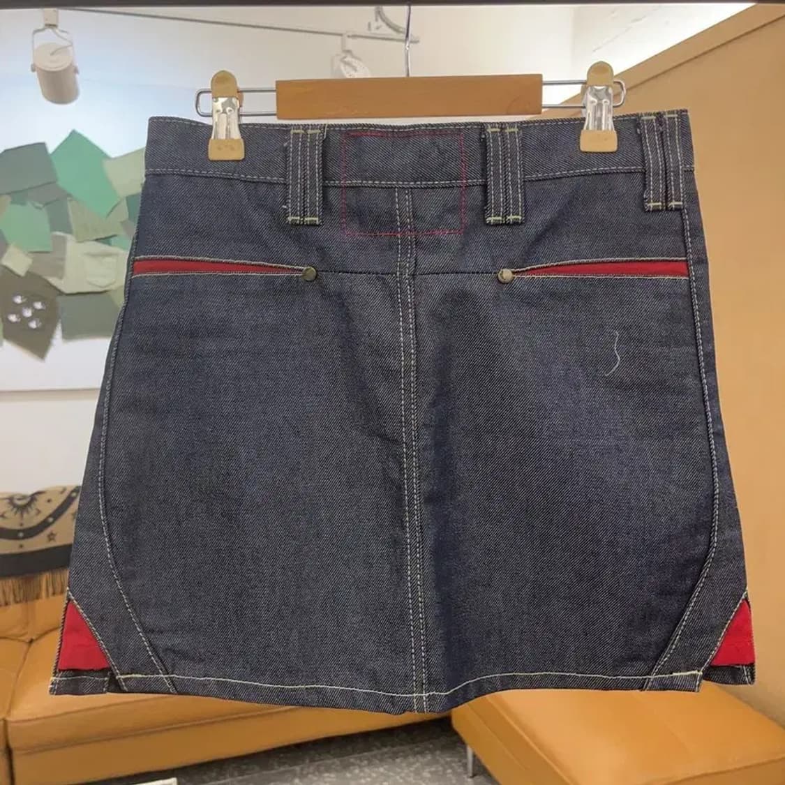 리바이스 엔지니어드 레트로 Y2K 미니 청치마 28인치 C08272 상품이미지4