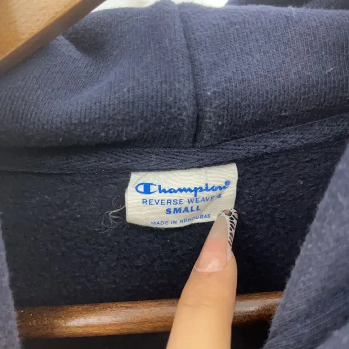 챔피언 리버스위브 올드스쿨 레터링 약기모 후드티 S C08252 상품이미지5