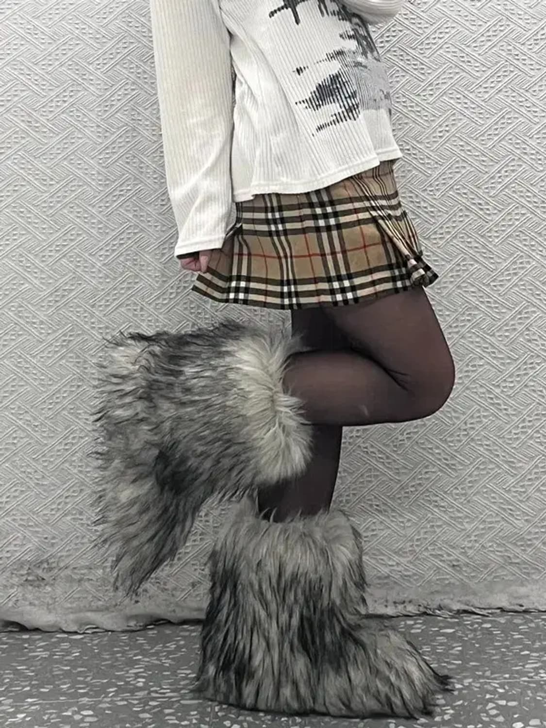 버버리 빈티지 모리 노바체크 울 미니스커트 24인치 C08273 상품이미지1