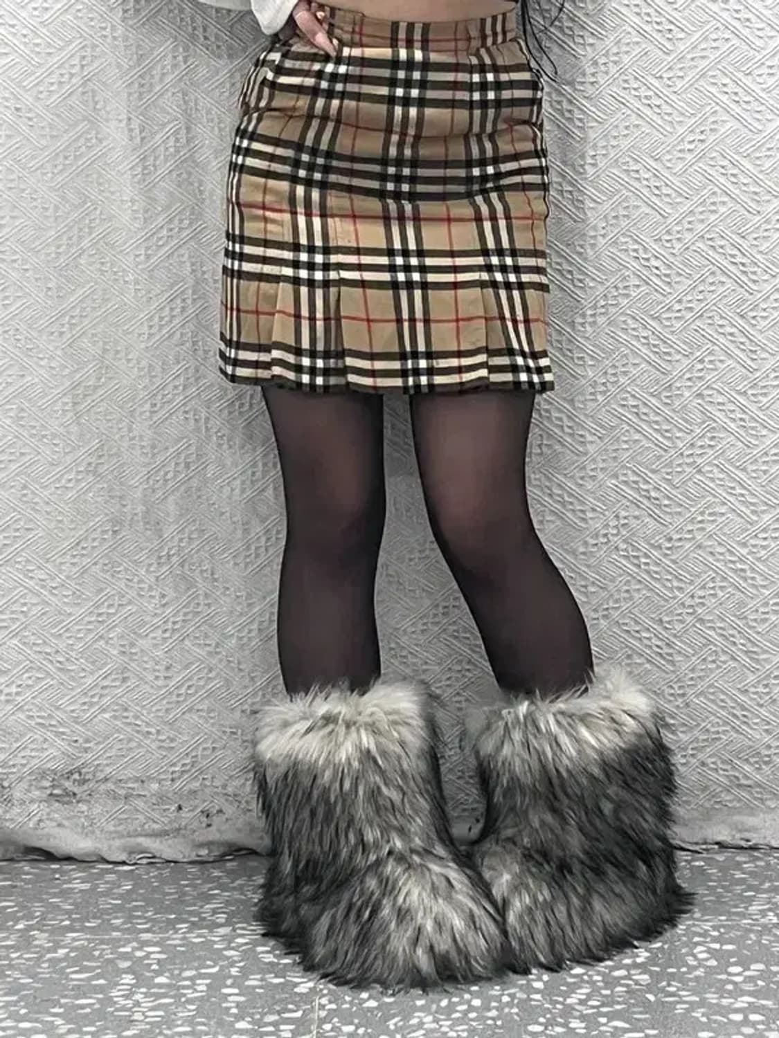 버버리 빈티지 모리 노바체크 울 미니스커트 24인치 C08273 상품이미지2