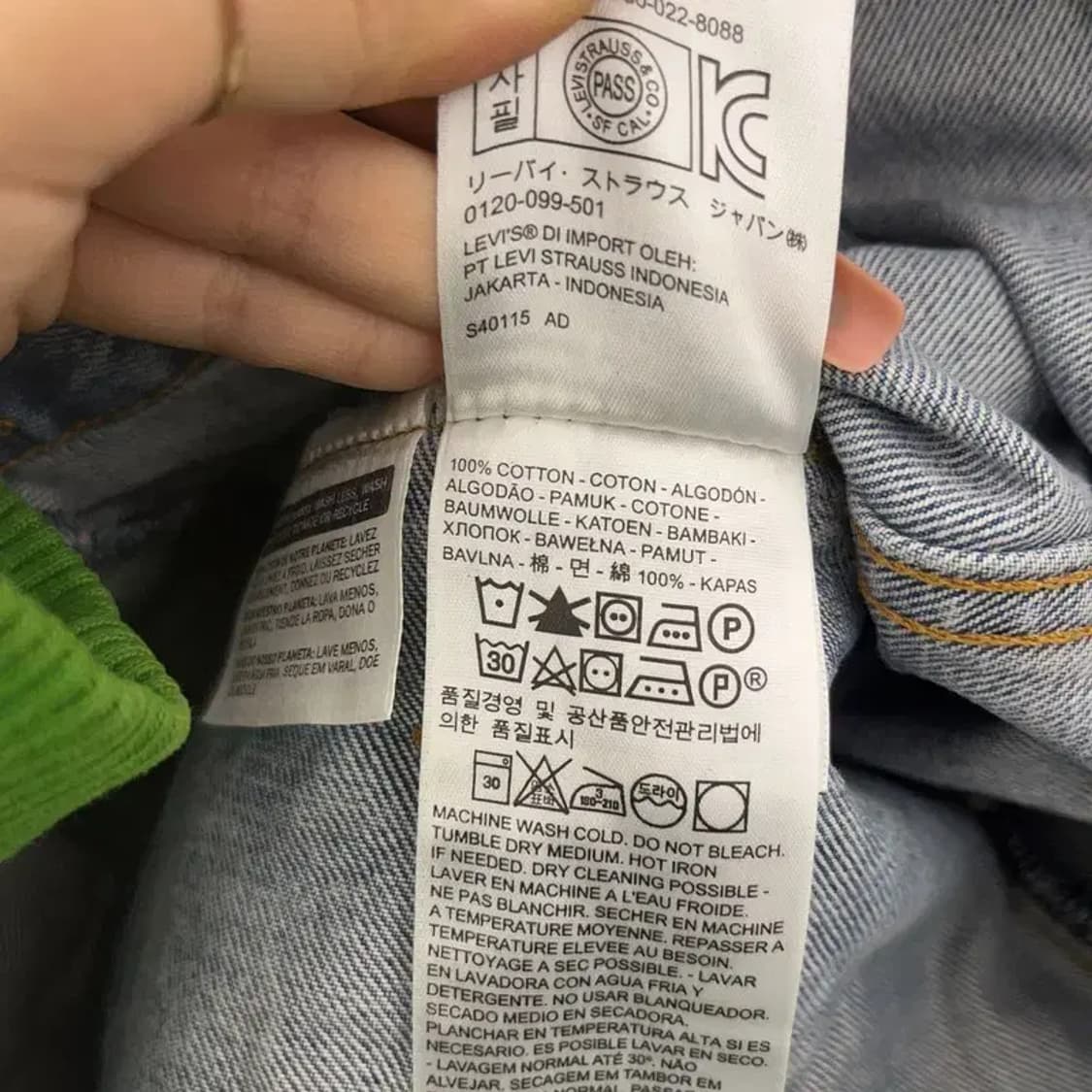 리바이스 빈티지무드 워싱 트러커 데님자켓 S C08262 상품이미지6