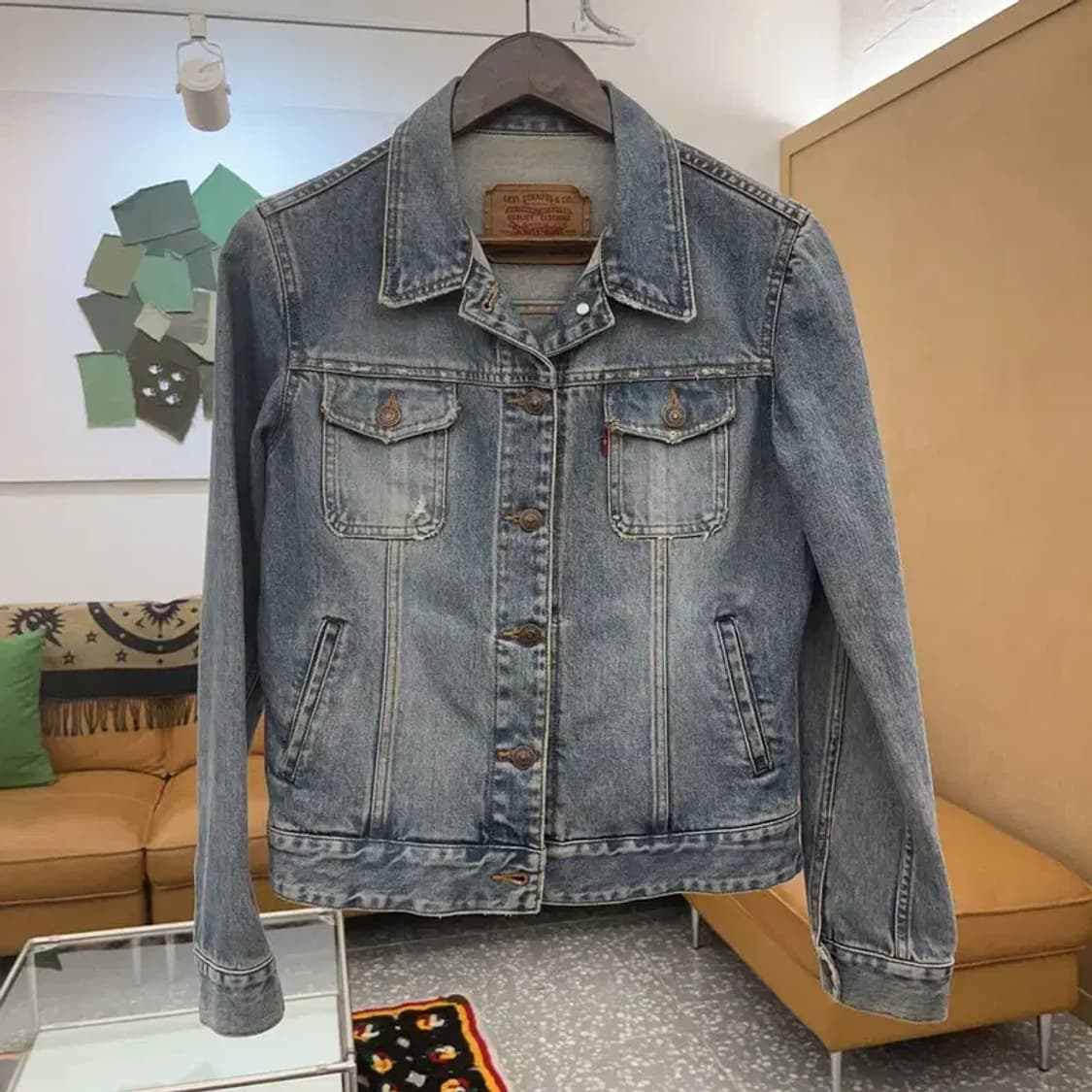 리바이스 7850K 빈티지 워싱 트러커 데님 자켓 95 C08286 상품이미지3