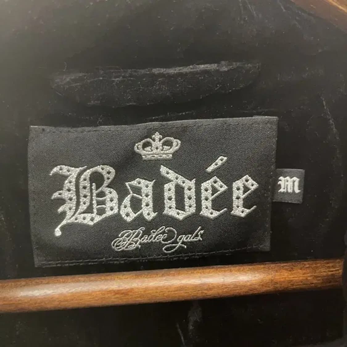 배디 고딕 스트릿 힙합 벨벳 벨루어 패딩 M C08293 상품이미지5