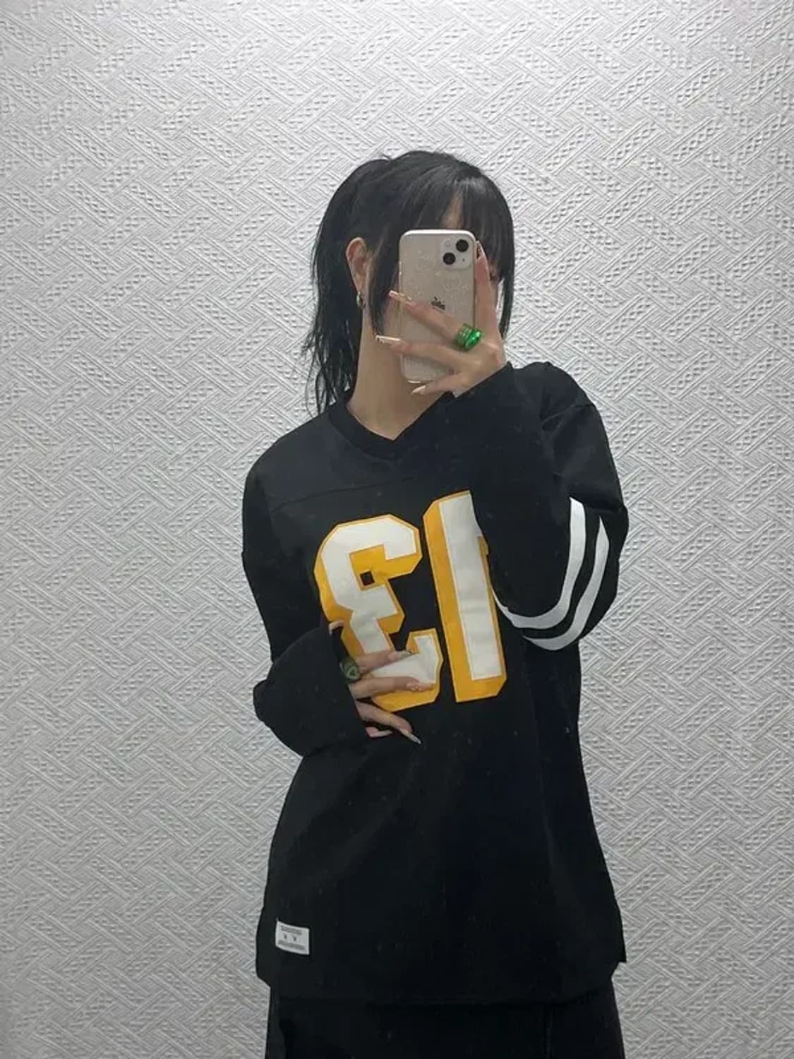 비바스튜디오 레트로 스포티 넘버 져지 롱슬리브 M C08305 상품이미지2