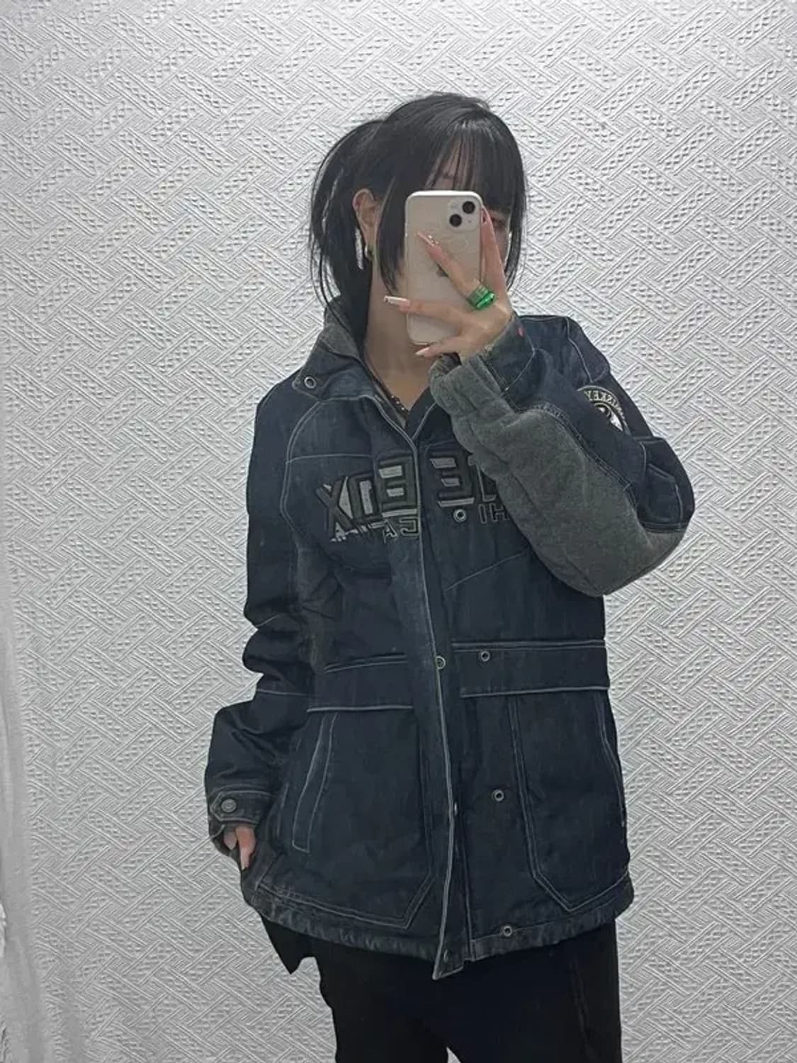 MLB 올드스쿨 레트로 스트릿 데님 패딩 자켓 95 C08294 상품이미지2