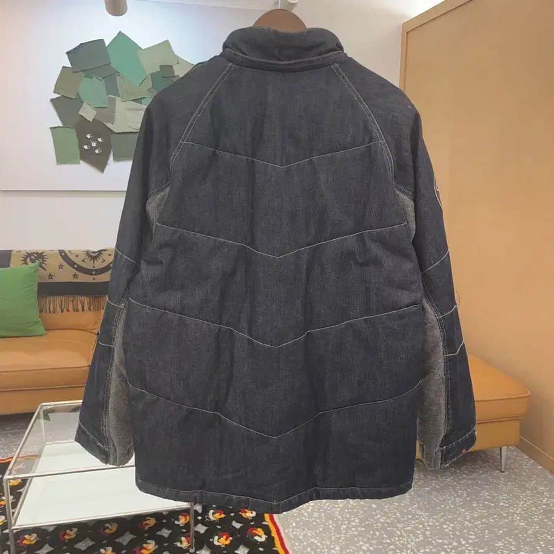 MLB 올드스쿨 레트로 스트릿 데님 패딩 자켓 95 C08294 상품이미지4