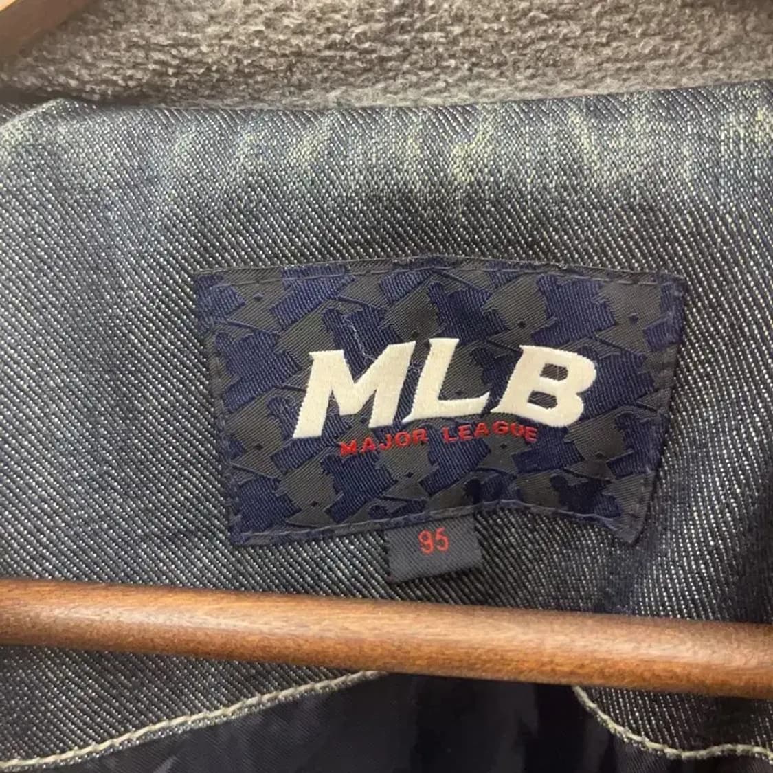 MLB 올드스쿨 레트로 스트릿 데님 패딩 자켓 95 C08294 상품이미지5