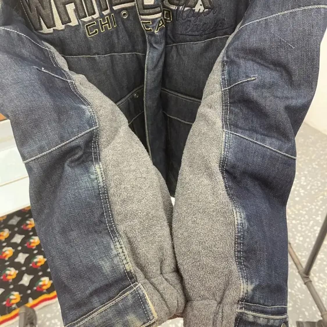 MLB 올드스쿨 레트로 스트릿 데님 패딩 자켓 95 C08294 상품이미지9