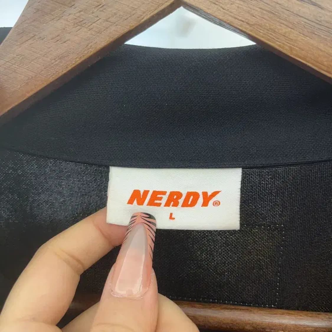 널디 레트로 Y2K 00's 네온라인 져지 집업 L C08287 상품이미지5