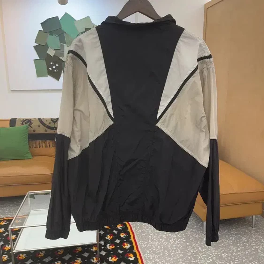 휠라 배색 올드스쿨 레트로 바람막이 자켓 L C08306 상품이미지4