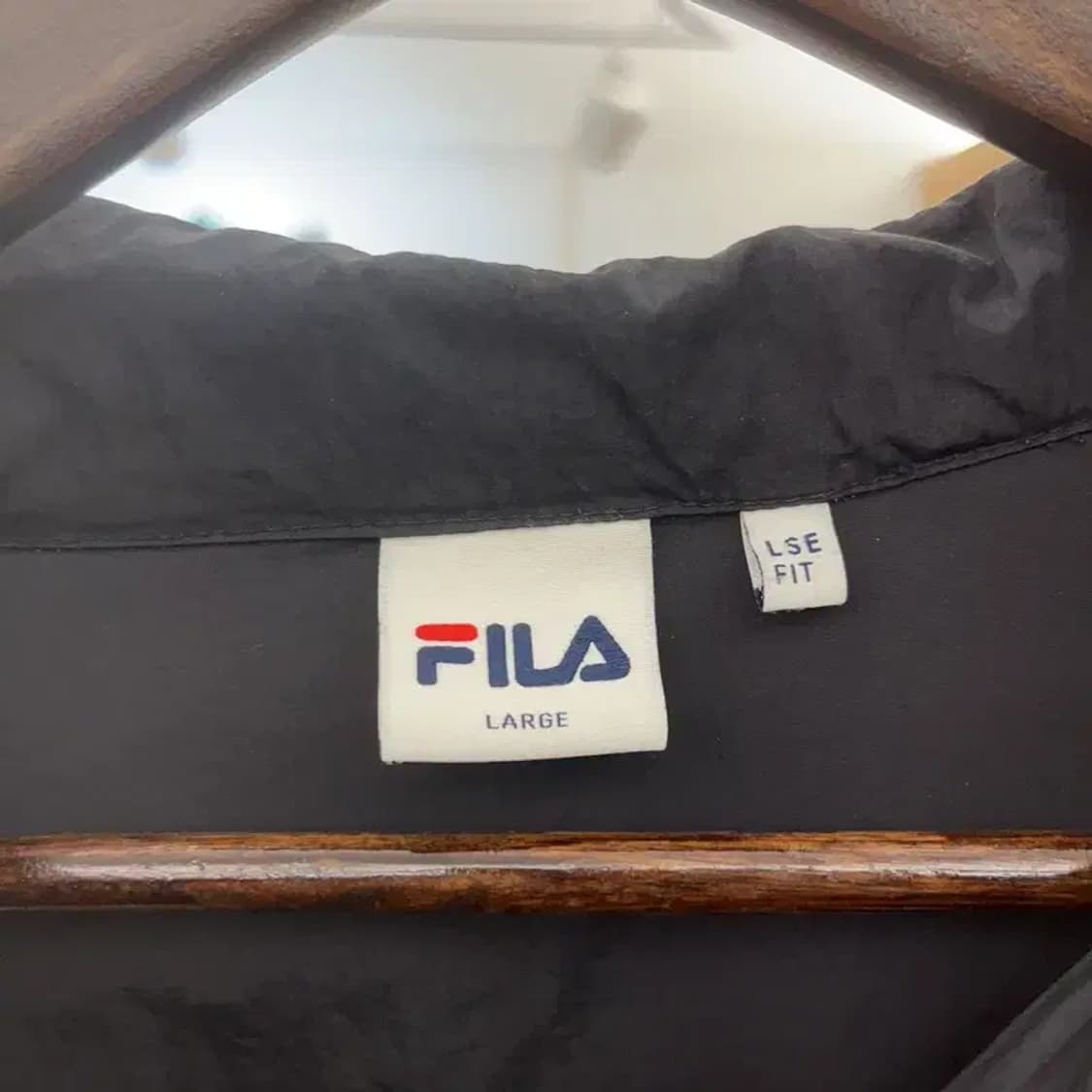 휠라 배색 올드스쿨 레트로 바람막이 자켓 L C08306 상품이미지5