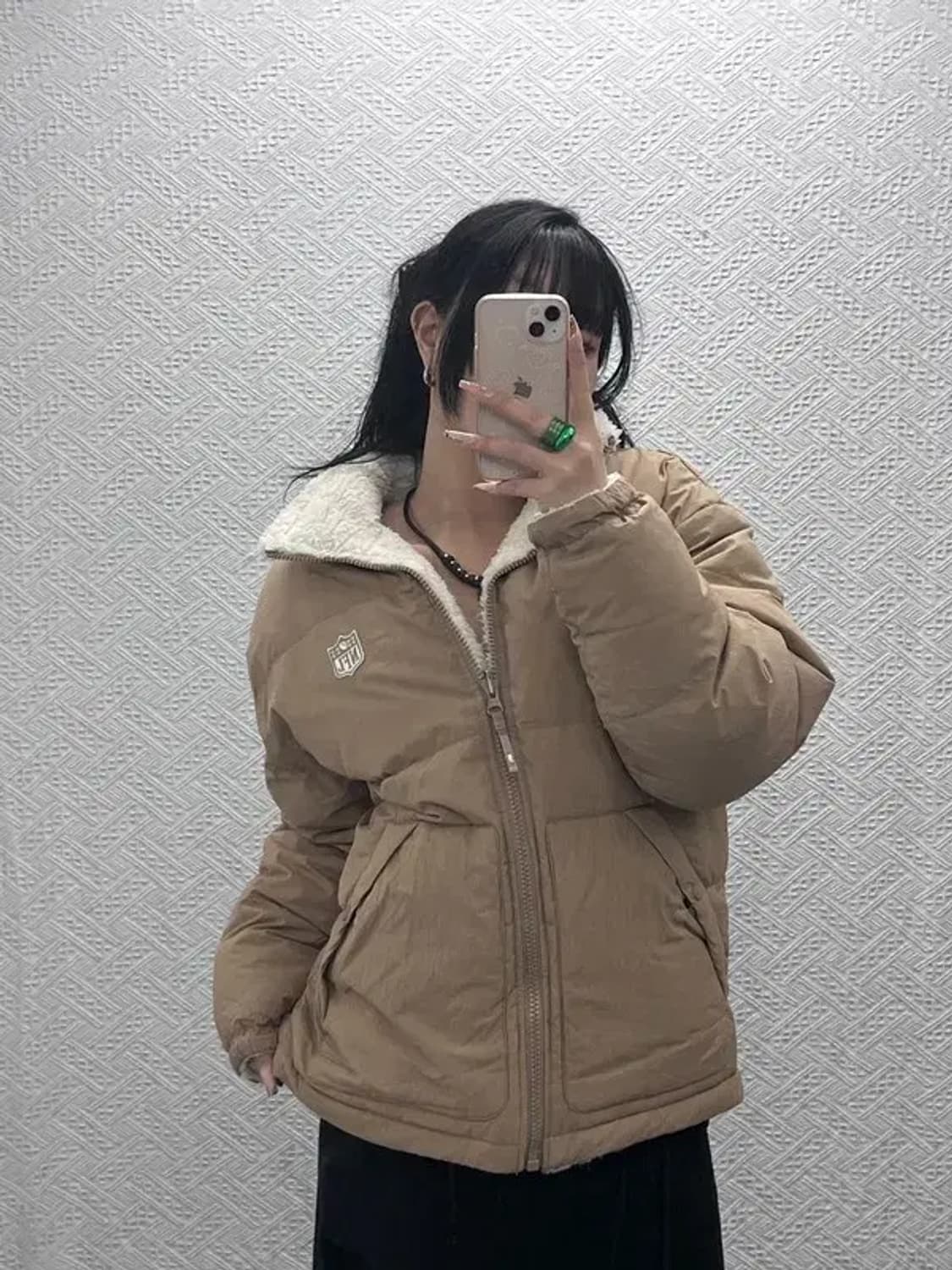 NFL 파일론 유니크 캐주얼 폭닥 리버시블 후리스 패딩 M C08297 상품이미지1