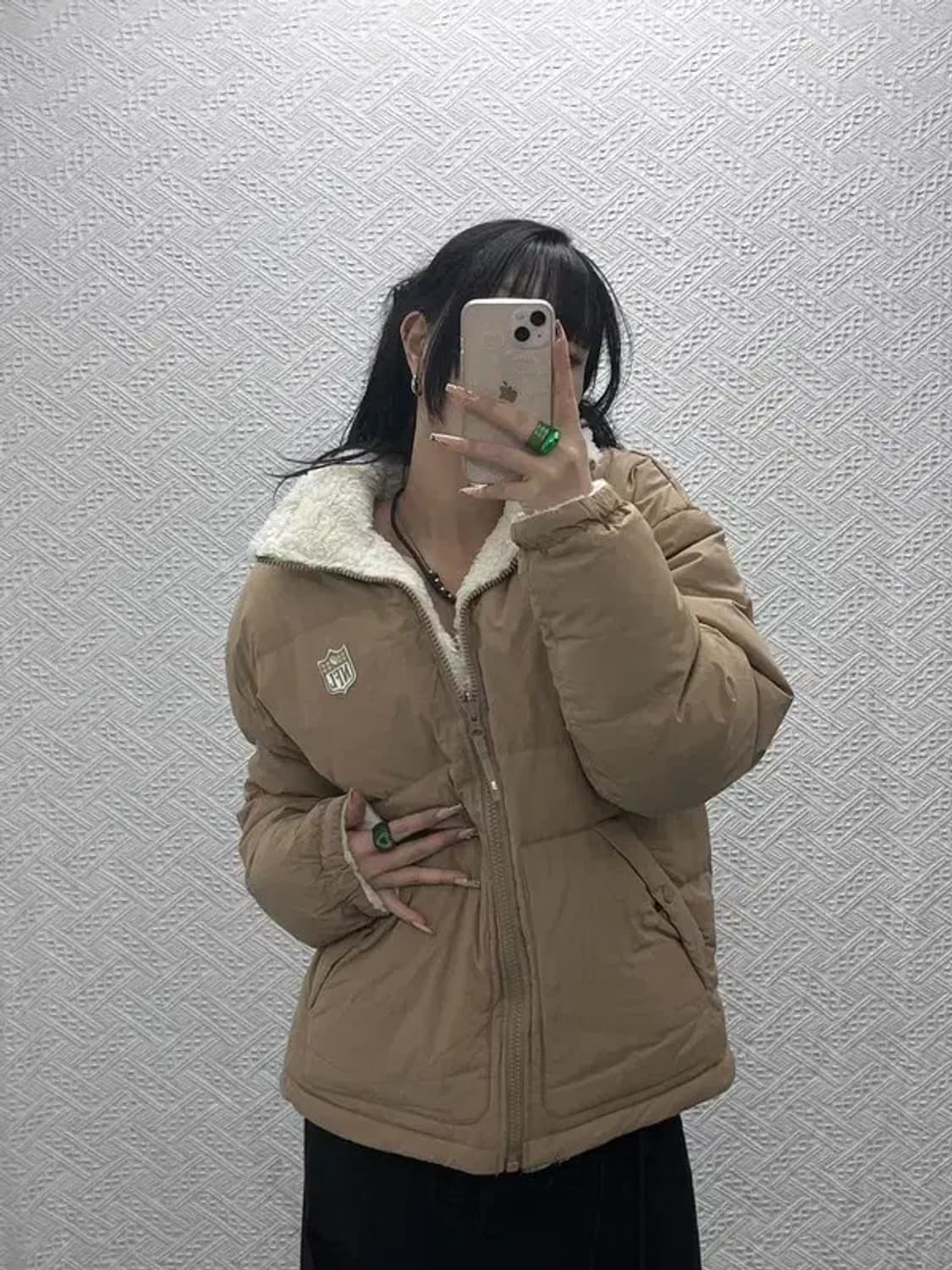 NFL 파일론 유니크 캐주얼 폭닥 리버시블 후리스 패딩 M C08297 상품이미지2