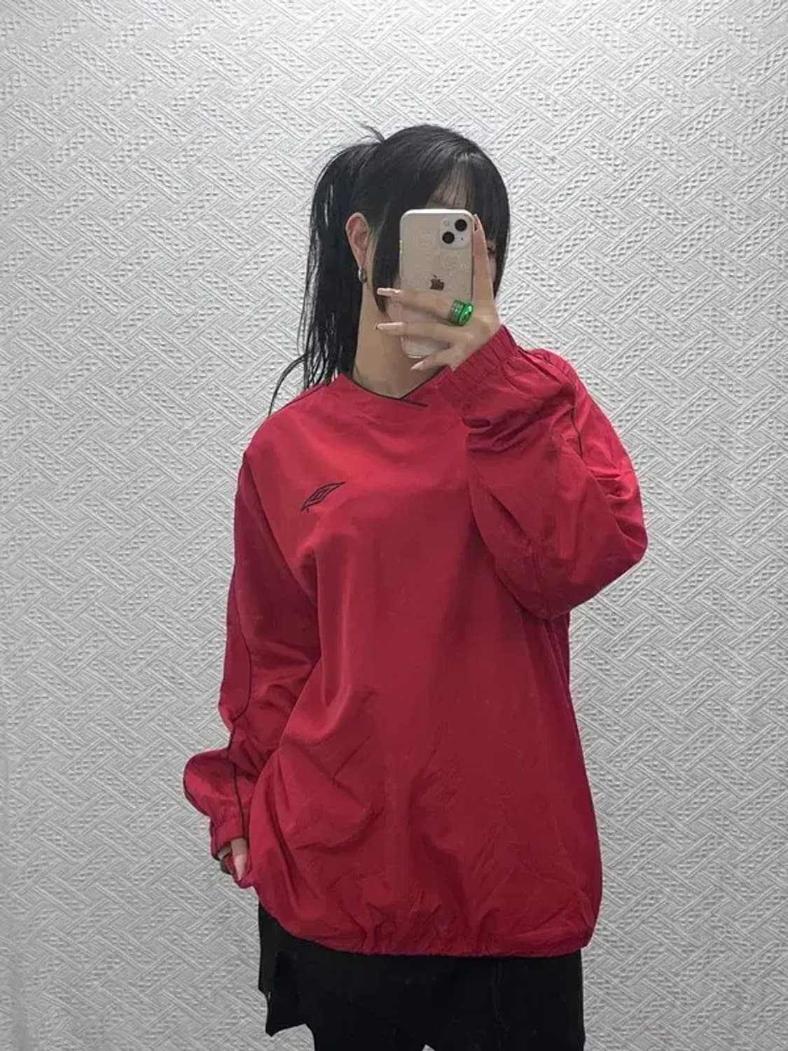 엄브로 올드스쿨 오버핏 웜업 바람막이 롱슬리브 100 C08307 상품이미지1