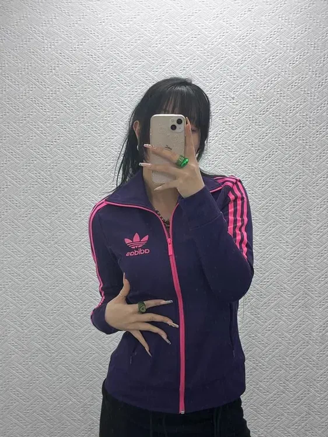 아디다스 유로파 레트로 Y2K 퍼플핑크 져지 집업 95 C08292 상품이미지1