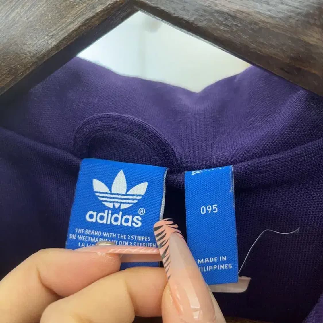 아디다스 유로파 레트로 Y2K 퍼플핑크 져지 집업 95 C08292 상품이미지5