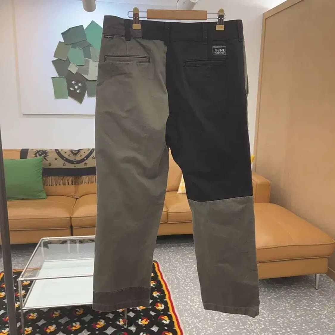 디스이즈네버댓 스트릿 믹스업 패치워크 코튼팬츠 L C08314 상품이미지4