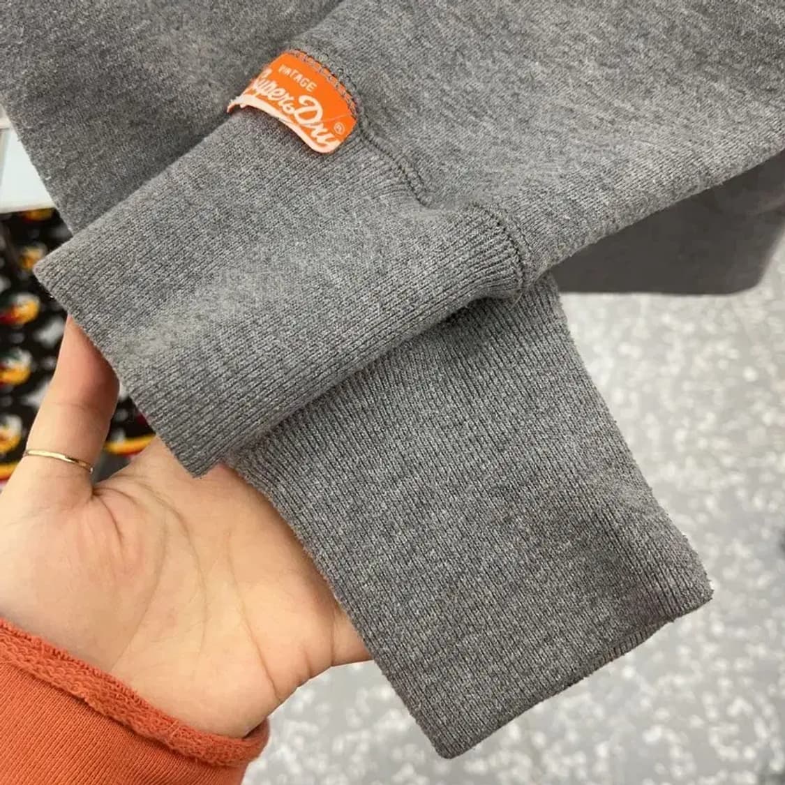 슈퍼드라이 빈티지 Y2K 키치 기모 후드 집업 S C08304 상품이미지7