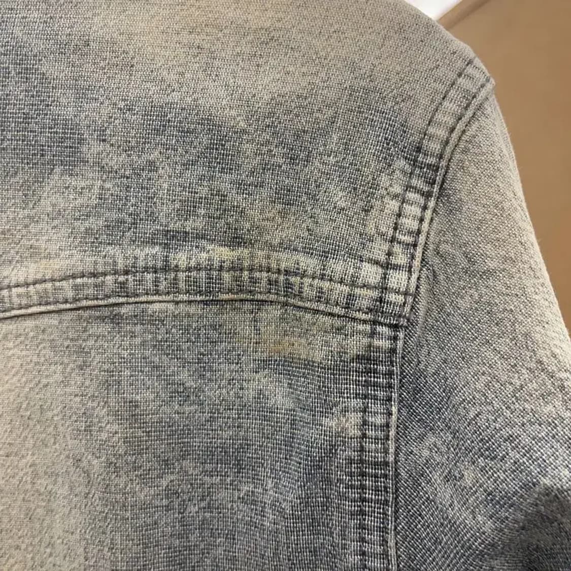 버커루 올드스쿨 컨트리 빈티지무드 워싱 데님 셔츠 L C08319 상품이미지7