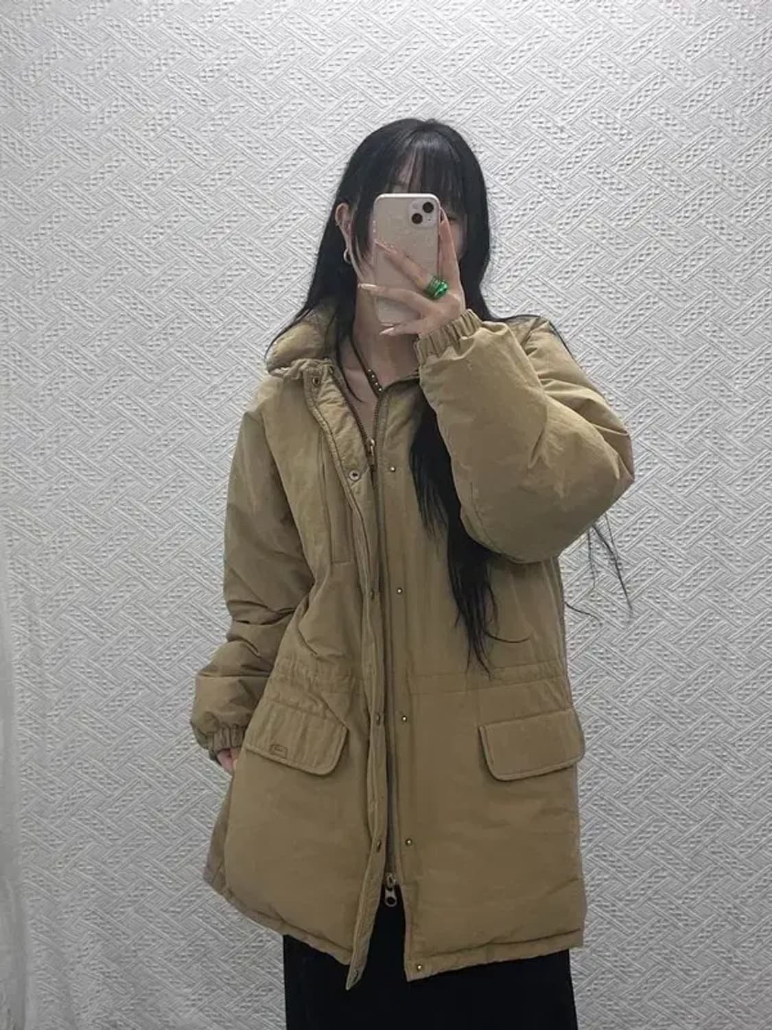 폴로 랄프로렌 90's 빈티지 캐주얼 미디 패딩 점퍼 M C08326 상품이미지1