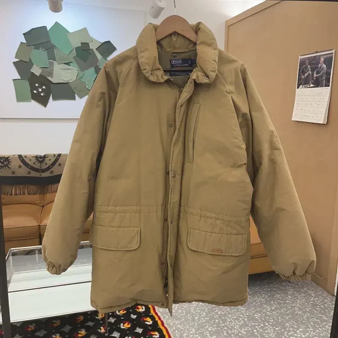 폴로 랄프로렌 90's 빈티지 캐주얼 미디 패딩 점퍼 M C08326 상품이미지3