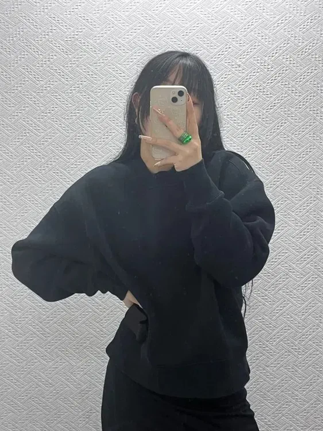 아미 블랙라벨 모던시크 캐주얼 약기모 맨투맨 105 C08342 상품이미지1