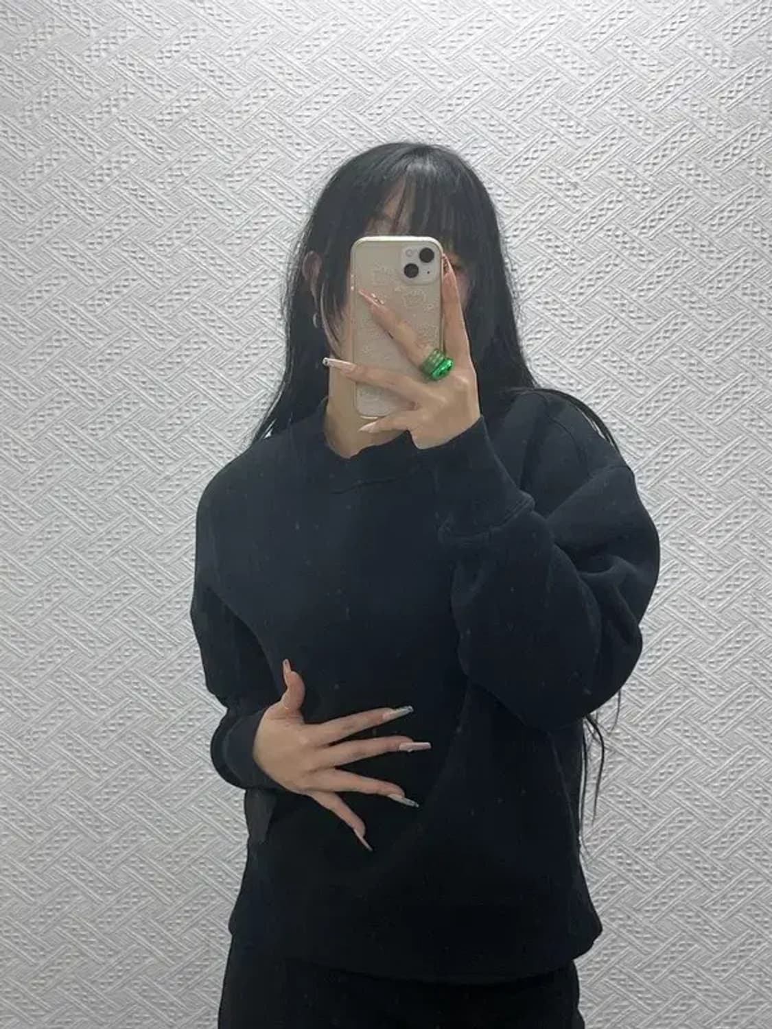 아미 블랙라벨 모던시크 캐주얼 약기모 맨투맨 105 C08342 상품이미지2