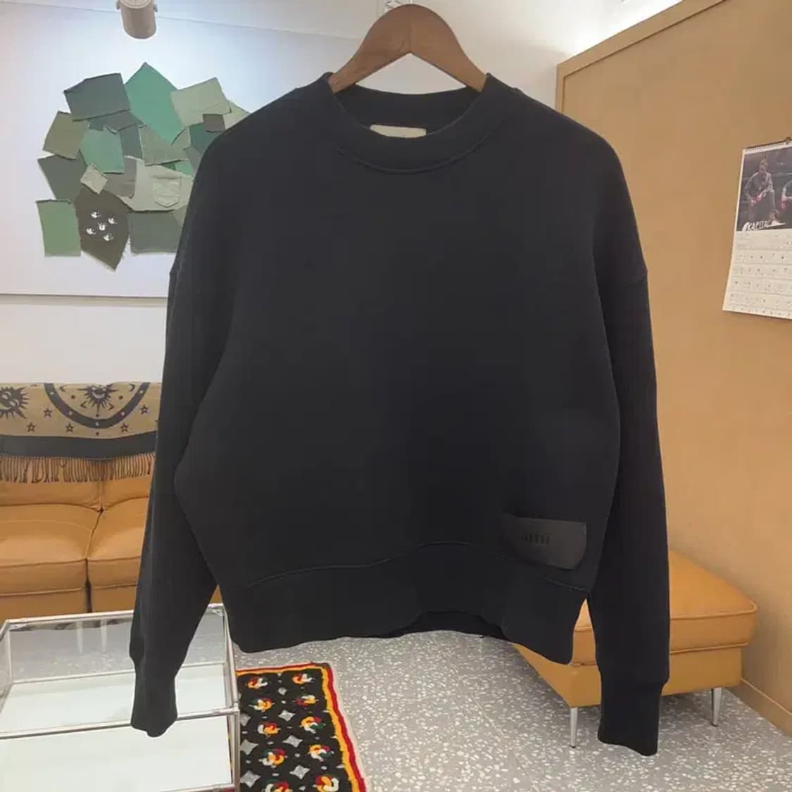 아미 블랙라벨 모던시크 캐주얼 약기모 맨투맨 105 C08342 상품이미지3