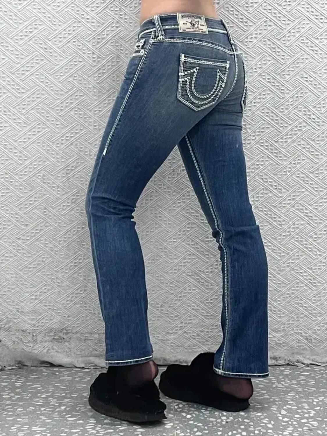 트루릴리전 고딕 빈티지무드 스트레이트 데님팬츠 26인치 C08348 상품이미지2