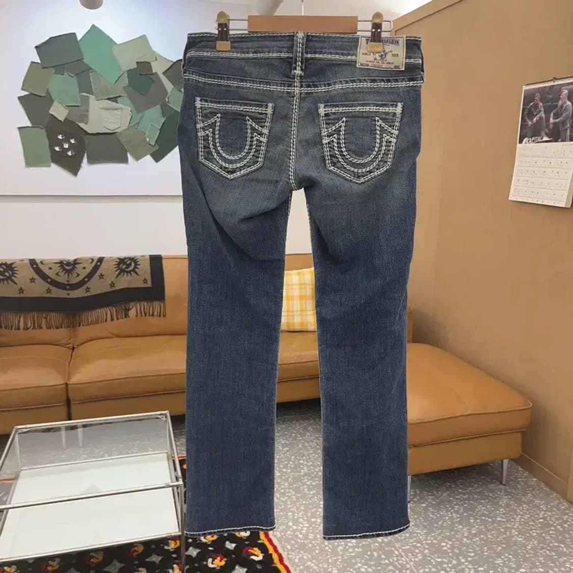 트루릴리전 고딕 빈티지무드 스트레이트 데님팬츠 26인치 C08348 상품이미지4