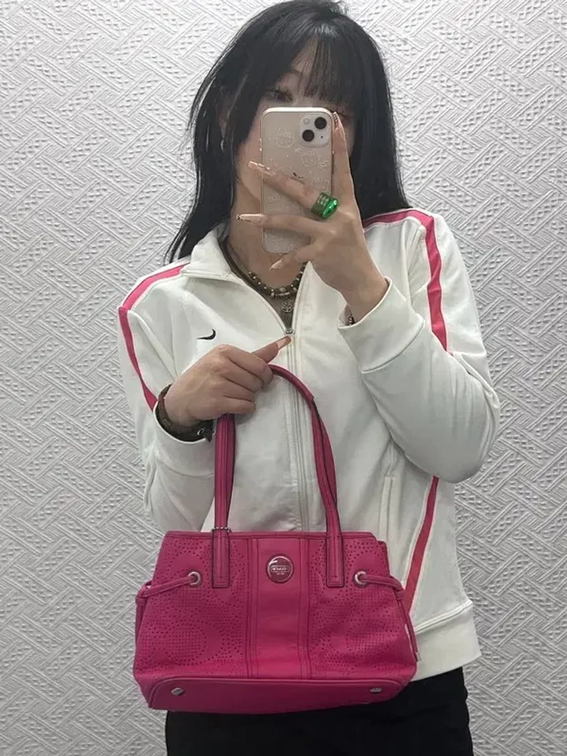 코치 Y2K 00's 대장급 핫핑크 토트백 C08355 상품이미지1