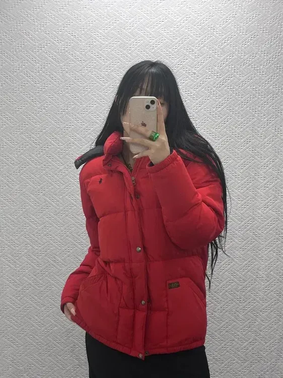 폴로 랄프로렌 빈티지 레트로레드 푸퍼 패딩 점퍼 XL C08328 상품이미지2