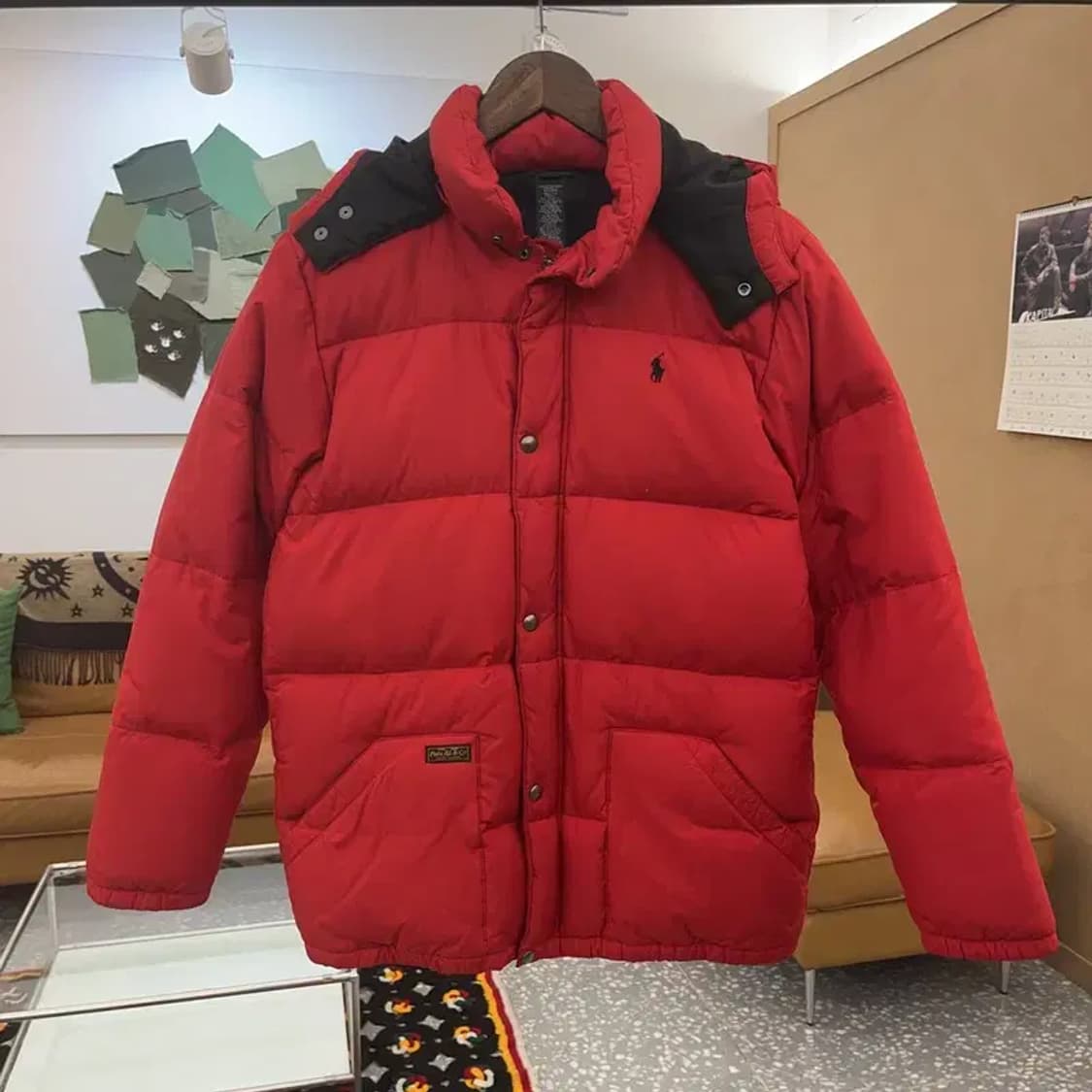 폴로 랄프로렌 빈티지 레트로레드 푸퍼 패딩 점퍼 XL C08328 상품이미지3