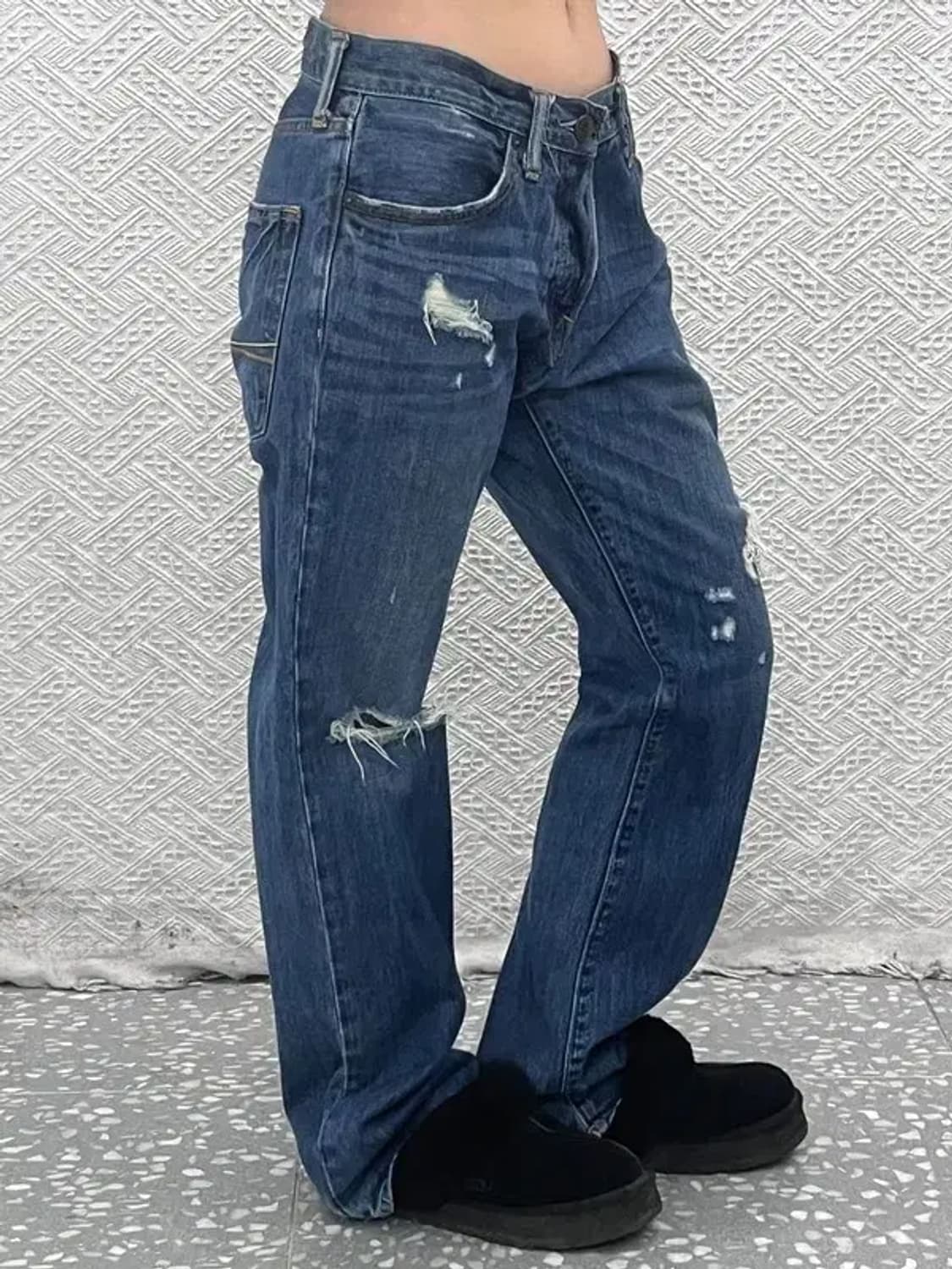 아베크롬비 빈티지 데미지 찢청 부츠컷 데님팬츠 31인치 C08350 상품이미지1