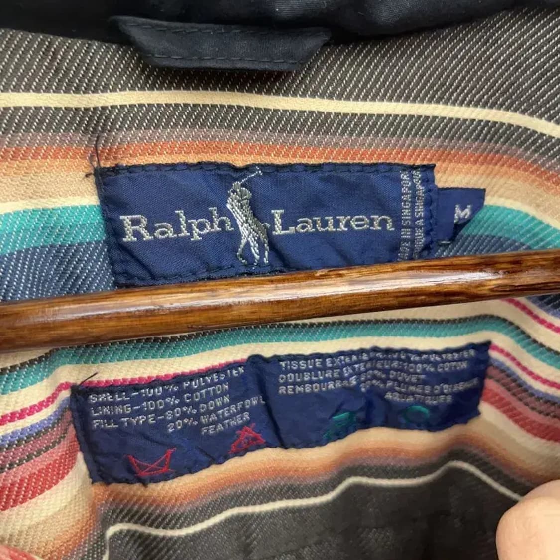 폴로 랄프로렌 빈티지 모던캐주얼 다운 패딩 M C08341 상품이미지5