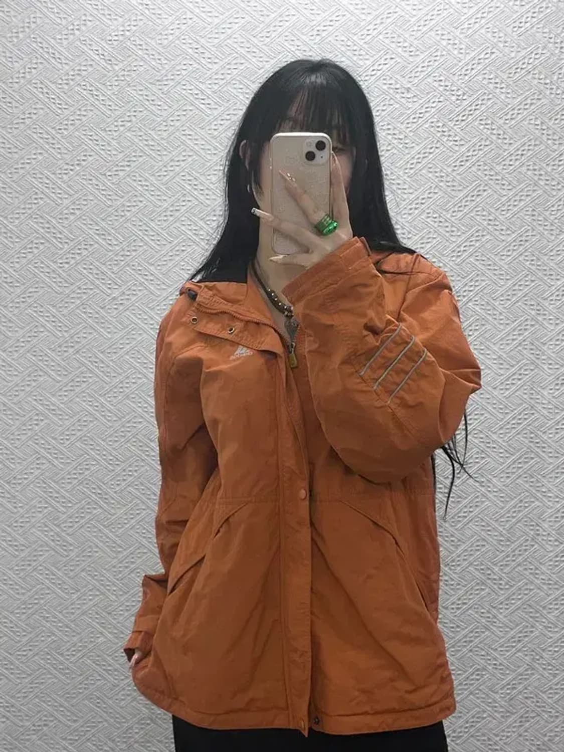 아디다스 레트로 오렌지브라운 바람막이 자켓 105 C08335 상품이미지1