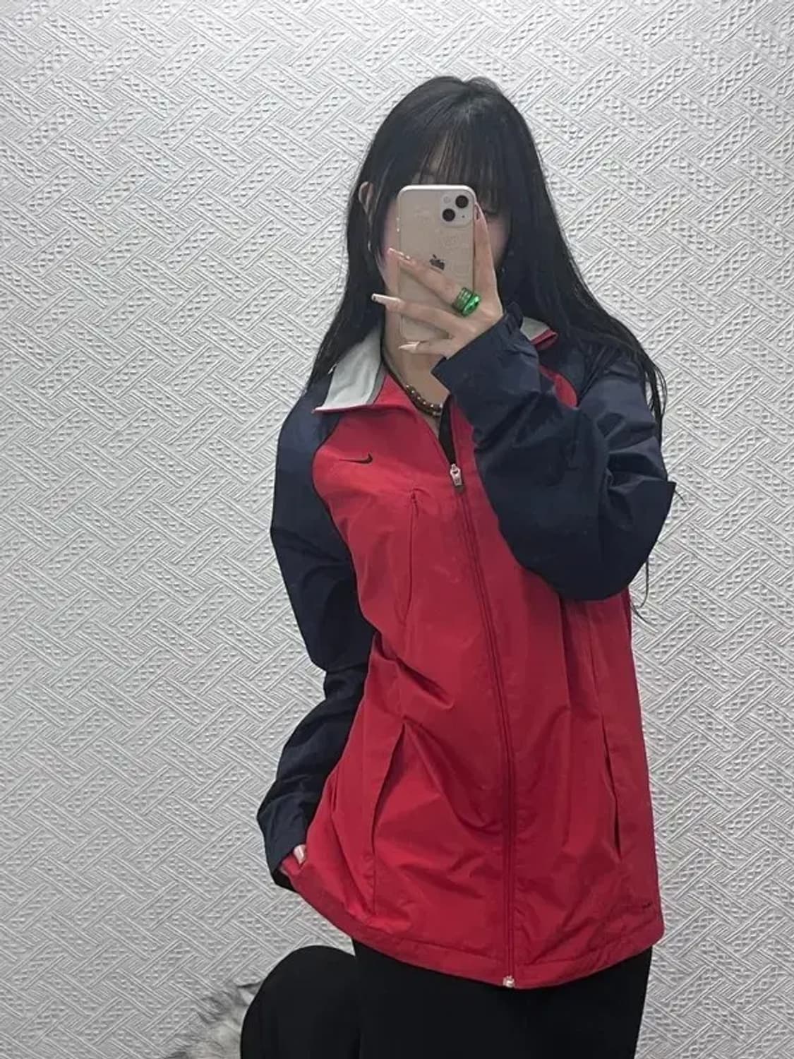 나이키 올드스쿨 00's 배색 조끼탈부착 바람막이 자켓 XL C08337 상품이미지1