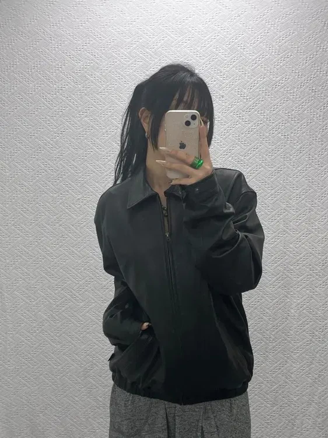 레프트 서울 빈티지 모던시크 락시크 가죽 자켓 M C08361 상품이미지1