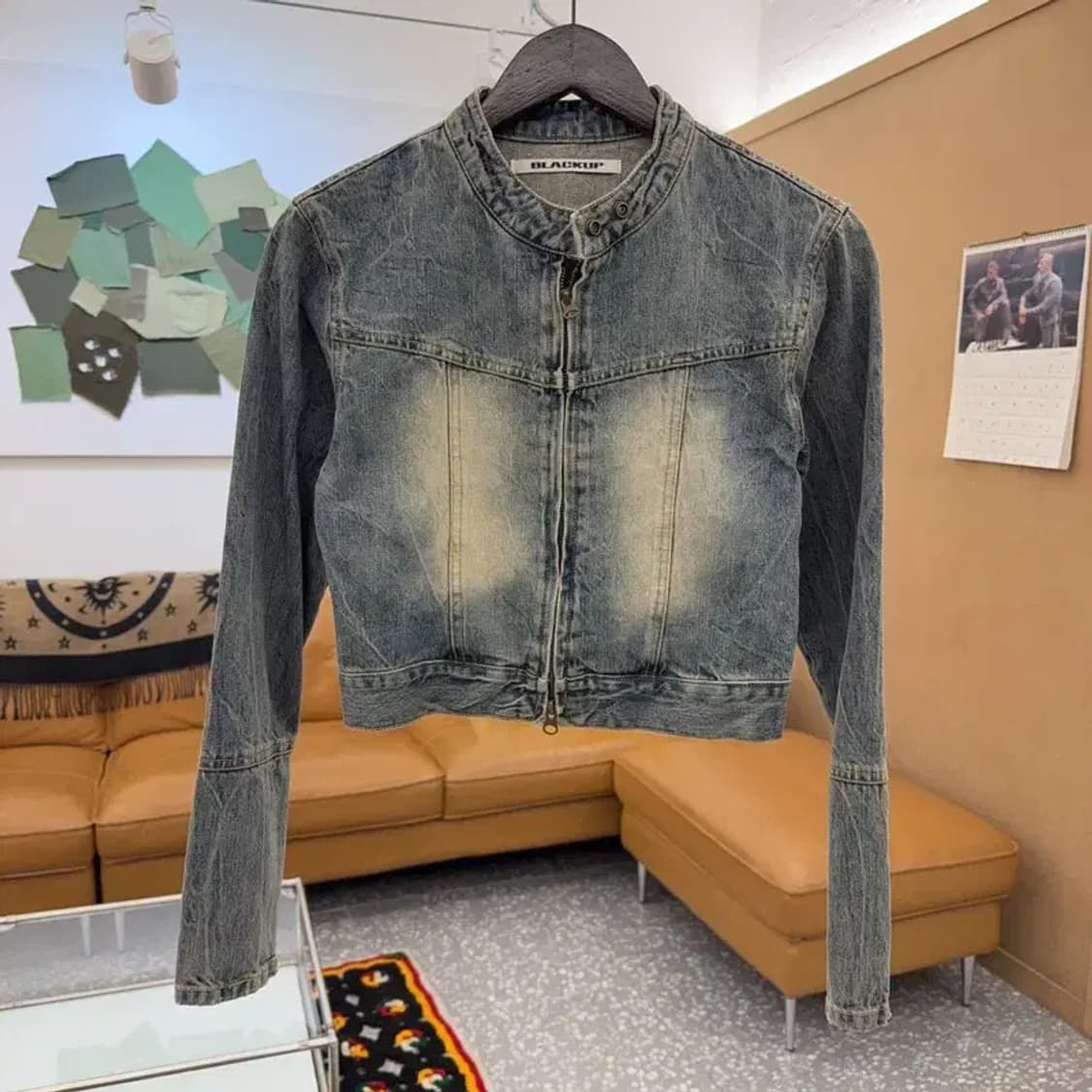 블랙업 클레븐 빈티지 워싱 데님 자켓 S C08382 상품이미지3