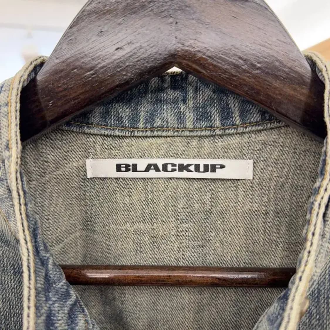 블랙업 클레븐 빈티지 워싱 데님 자켓 S C08382 상품이미지5