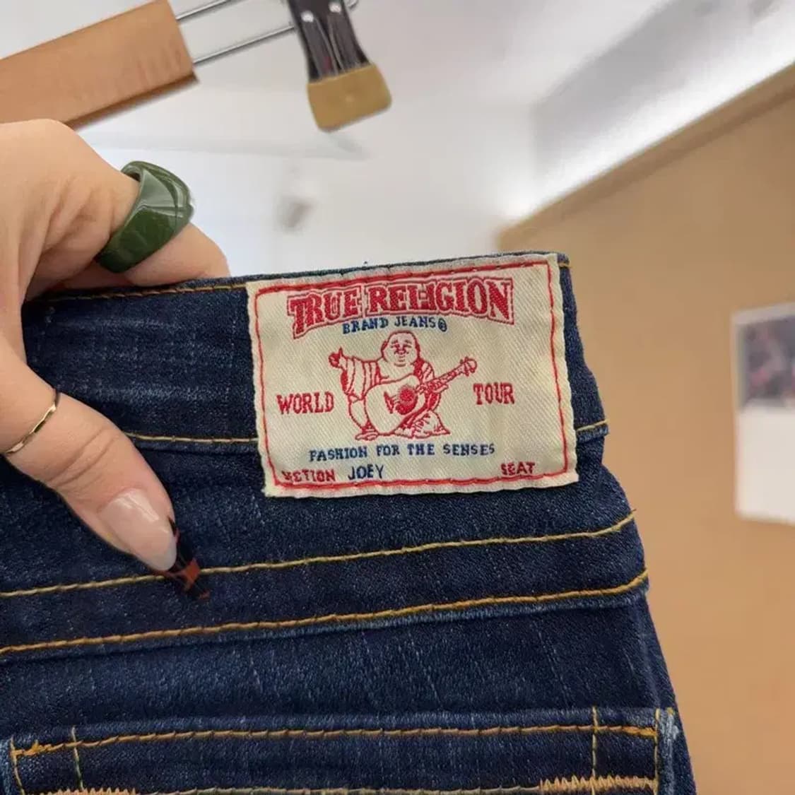 트루릴리전 조이 빈티지 진청 워싱 데님팬츠 24인치 C08390 상품이미지3