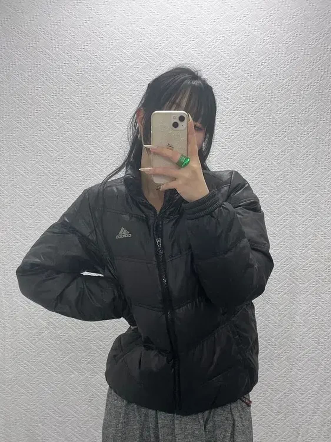 아디다스 올드스쿨 블랙 푸퍼 패딩 95 C08359 상품이미지1