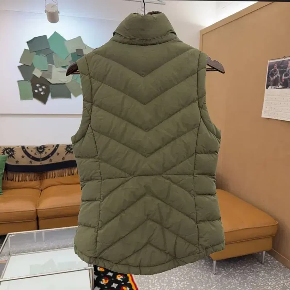 폴로 랄프로렌 빈티지 레트로 올리브카키 패딩조끼 XS C08369 상품이미지4