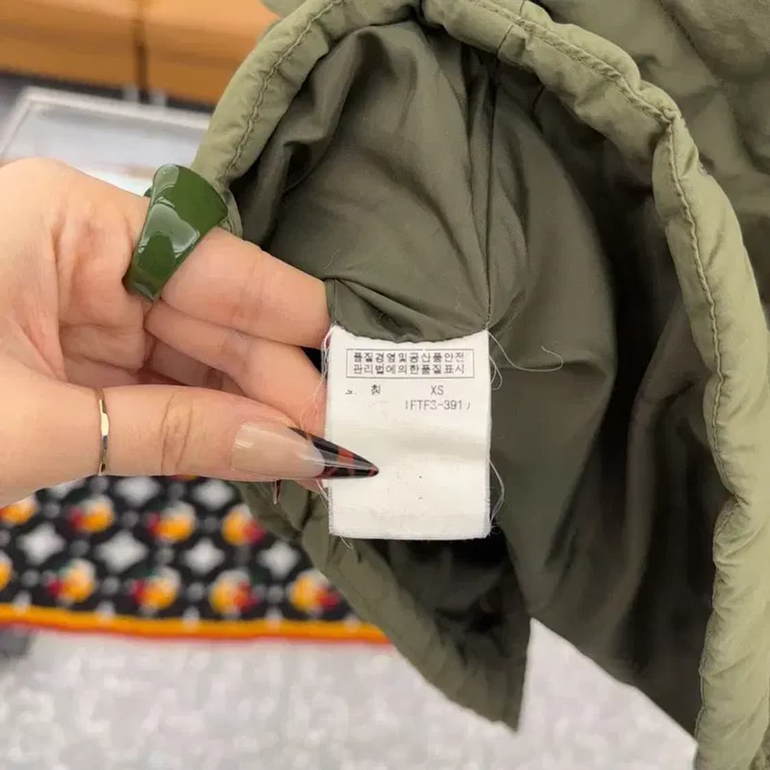 폴로 랄프로렌 빈티지 레트로 올리브카키 패딩조끼 XS C08369 상품이미지6