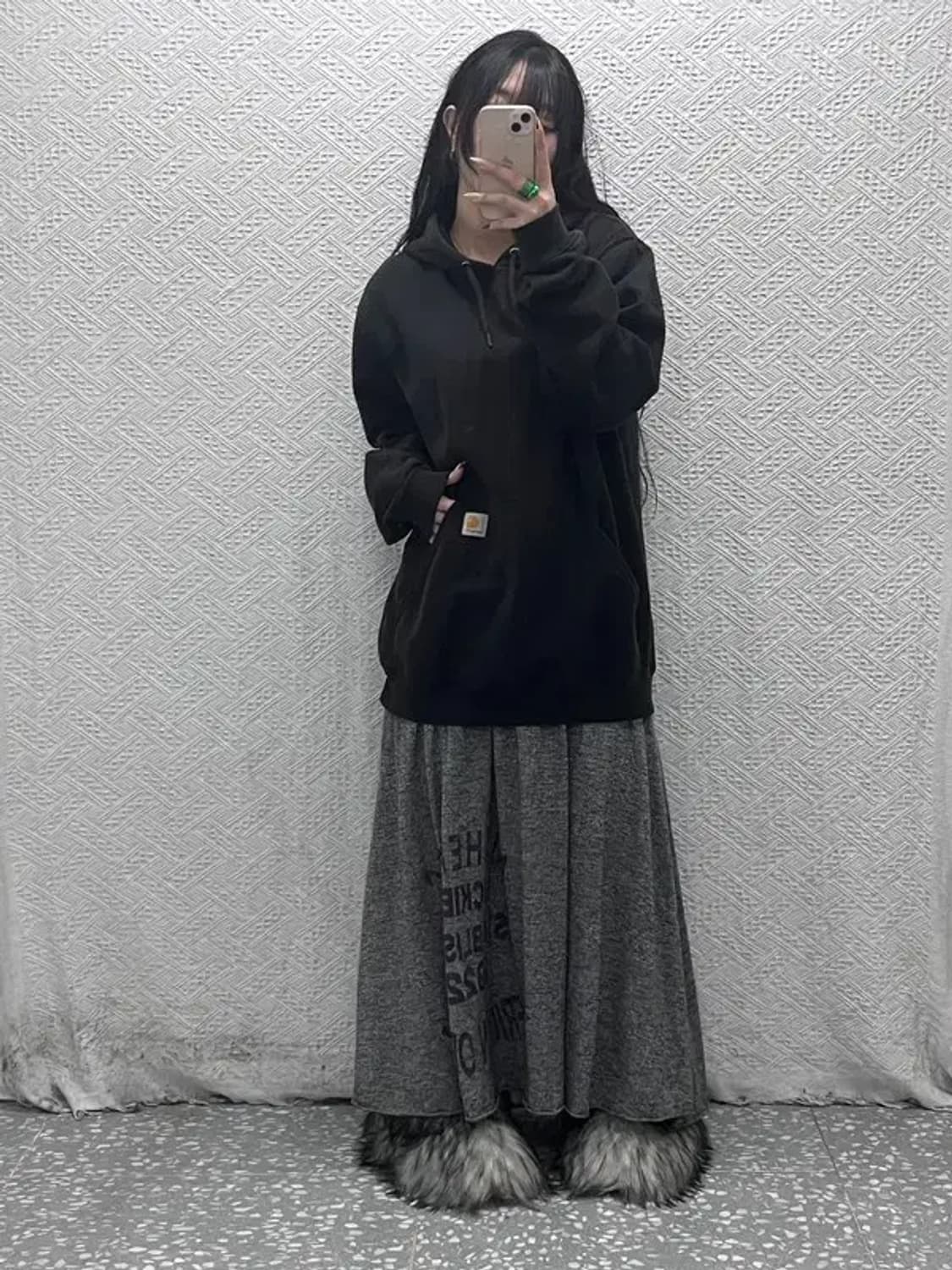 칼하트 유니크 캐주얼 슬리브 그래픽 약기모 후드티 M C08377 상품이미지2